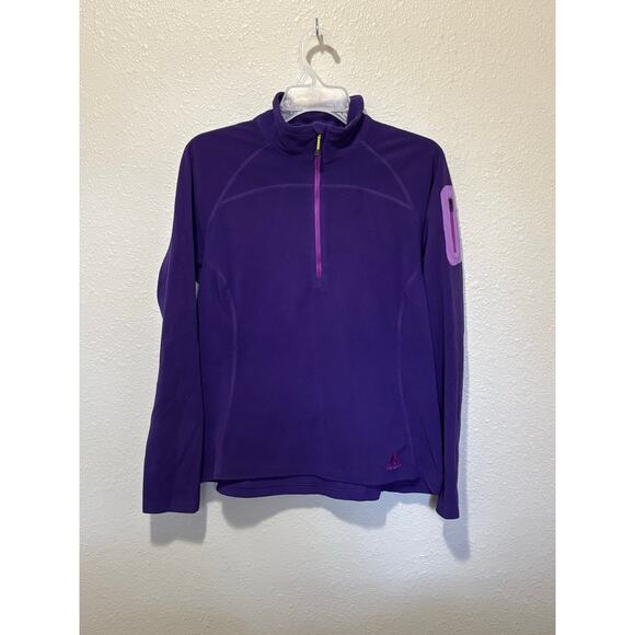 Women’s Eddie Bauer Fleece 1/4 Zip Pullover Shirt Jacket First Ascent, L Large - Picture 2 of 7
